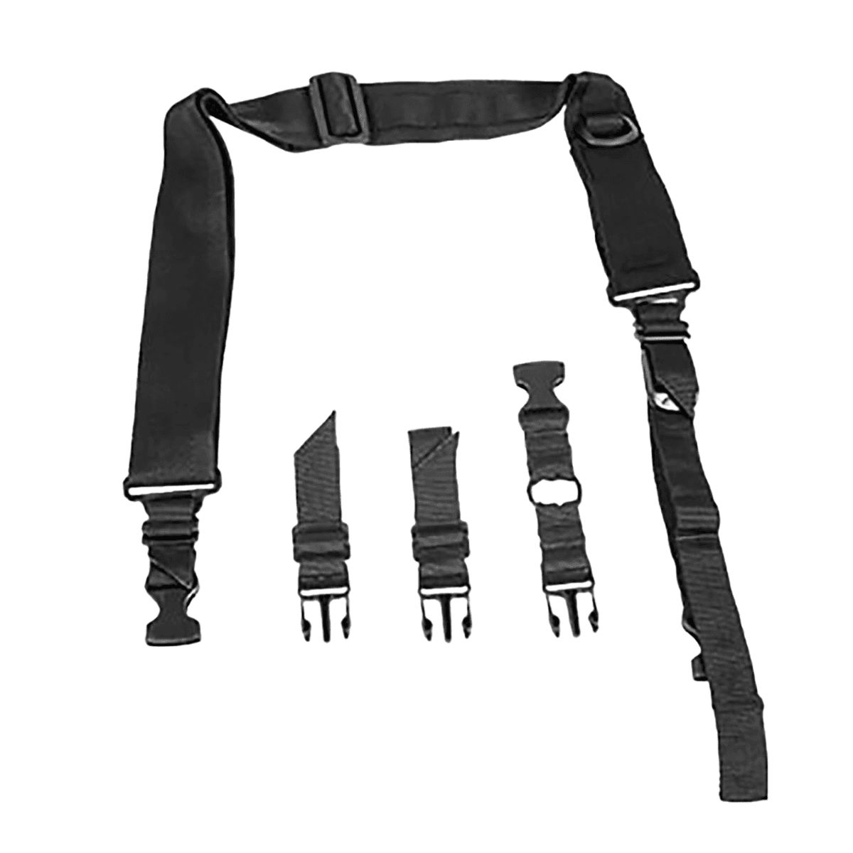 NcStar VISM Extra Wide Adjustable Bungee Sling in Black Nylon Strap with Elastic Shock-Cord - AARS2PB NcStar VISM Extra Wide Adjustable Bungee Sling in Black Nylon Strap with Elastic Shock-Cord - AARS2PB