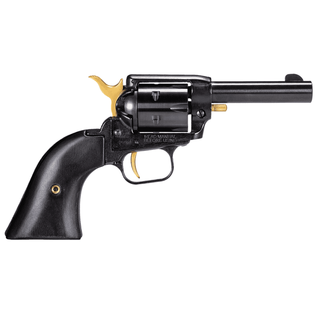 Heritage Mfg Barkeep 22 LR, 6 Shot, 3.60" Barrel, Gold Controls, Black Oxide Steel, Manual Safety – BK22B3-GLD Heritage Mfg Barkeep 22 LR, 6 Shot, 3.60" Barrel, Gold Controls, Black Oxide Steel, Manual Safety – BK22B3-GLD