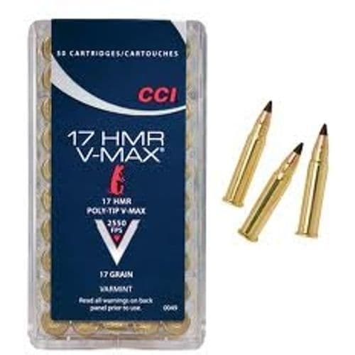 CCI V-MAX 17HMR 17GR Polymer Tip 50RDS CCI V-MAX 17HMR 17GR Polymer Tip 50RDS