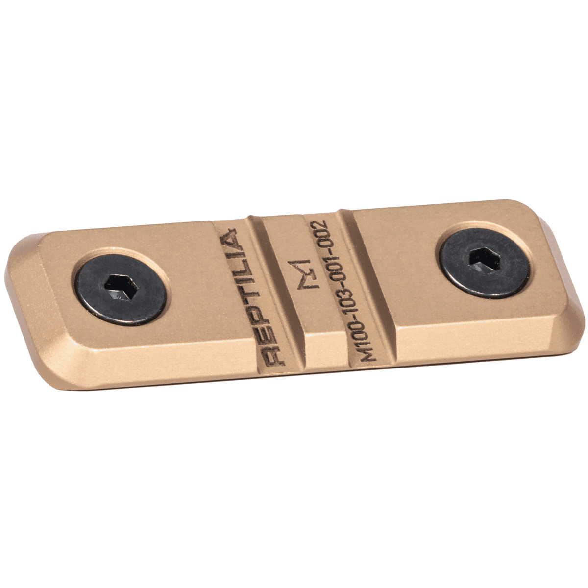 Reptilia LLC Low Profile M-Lok Rail Mount, FDE 7075-T6 Aluminum - 100280 Reptilia LLC Low Profile M-Lok Rail Mount, FDE 7075-T6 Aluminum - 100280