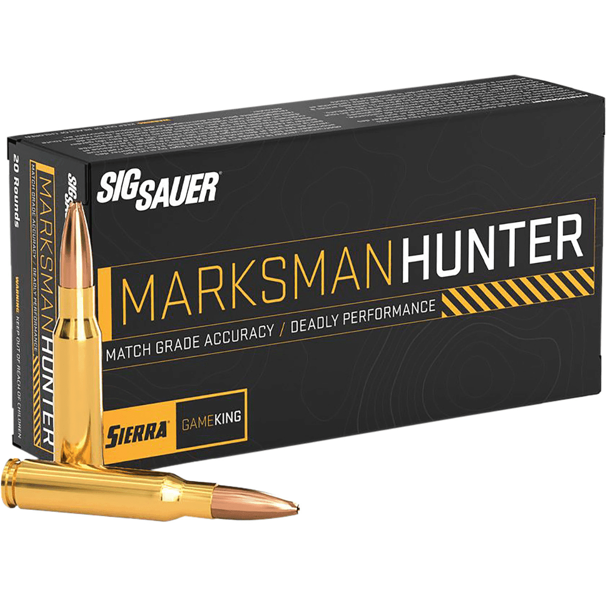 Sig Sauer Marksman Hunter Ammo, 165gr 20 Per Box/10 Case 300WM - E3WMGK16520 Sig Sauer Marksman Hunter Ammo, 165gr 20 Per Box/10 Case 300WM - E3WMGK16520
