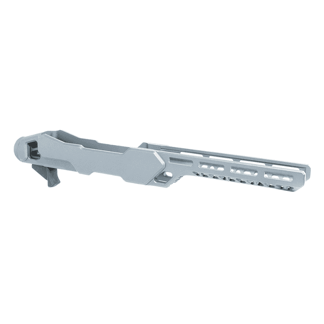 Timber Creek Outdoors Enforcer Rifle Chassis in Tungsten Aluminum for Ruger 10/22, Compatible with MSR Buffer Tubes - ERC1022T Timber Creek Outdoors Enforcer Rifle Chassis in Tungsten Aluminum for Ruger 10/22, Compatible with MSR Buffer Tubes - ERC1022T