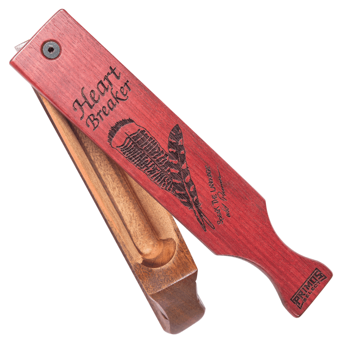 Primos Heartbreaker Box Call, Natural/Purple Mahogany Attracts Turkey - 228 Primos Heartbreaker Box Call, Natural/Purple Mahogany Attracts Turkey - 228