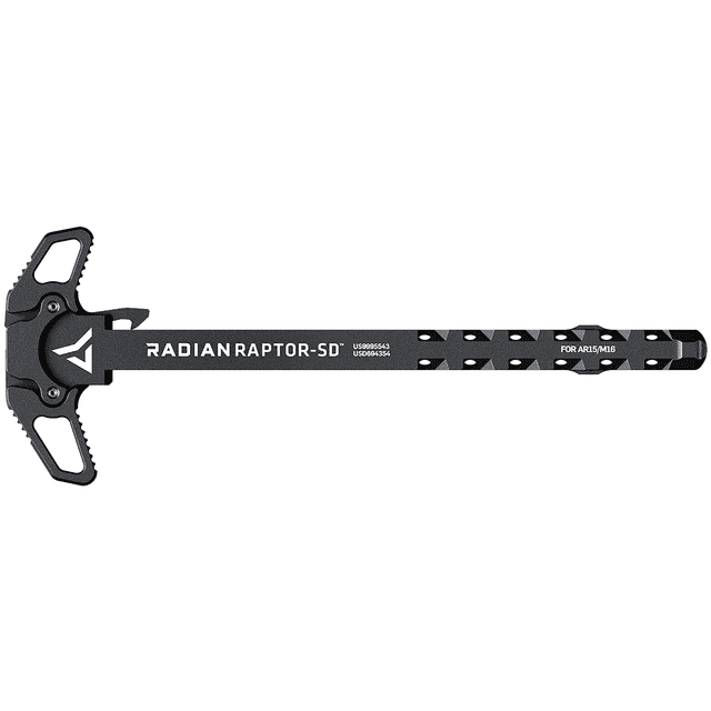 Radian Weapons R0006 Raptor SD Ambi Charging Handle, Black, Gas Ported Shaft, Fits Mil-Spec AR-15/M16 Platform Radian Weapons R0006 Raptor SD Ambi Charging Handle, Black, Gas Ported Shaft, Fits Mil-Spec AR-15/M16 Platform