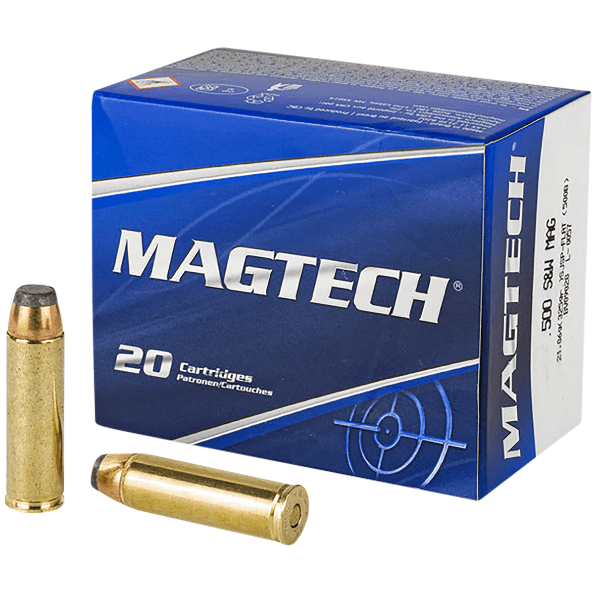 Magtech 500B Range/Training 500 S&W Mag 325 gr Semi Jacketed Soft Point Flat 20 Per Box Magtech 500B Range/Training 500 S&W Mag 325 gr Semi Jacketed Soft Point Flat 20 Per Box