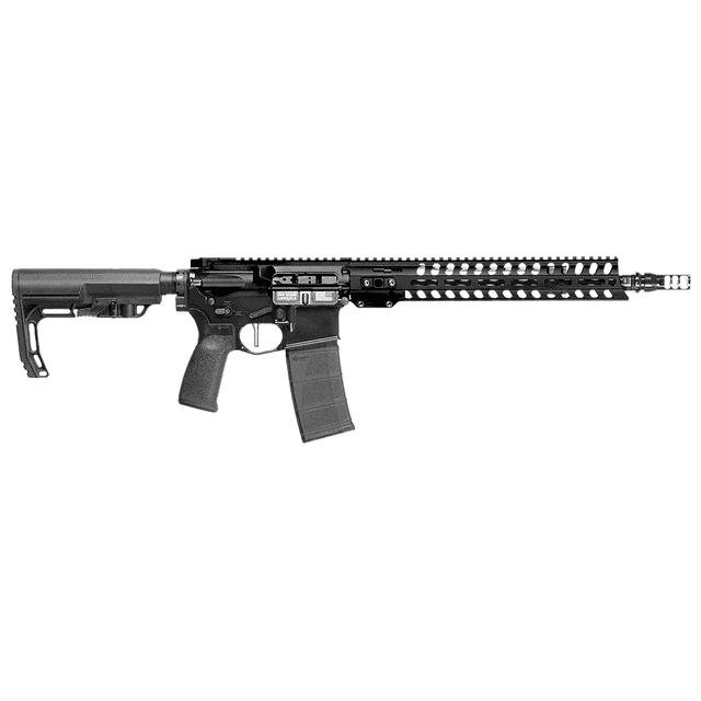 Patriot Ordnance Factory Minuteman 300 Blackout 30+1 13.75" Black Nitride Barrel Black Aluminum Receiver Picatinny Rail - 02048 Patriot Ordnance Factory Minuteman 300 Blackout 30+1 13.75" Black Nitride Barrel Black Aluminum Receiver Picatinny Rail - 02048
