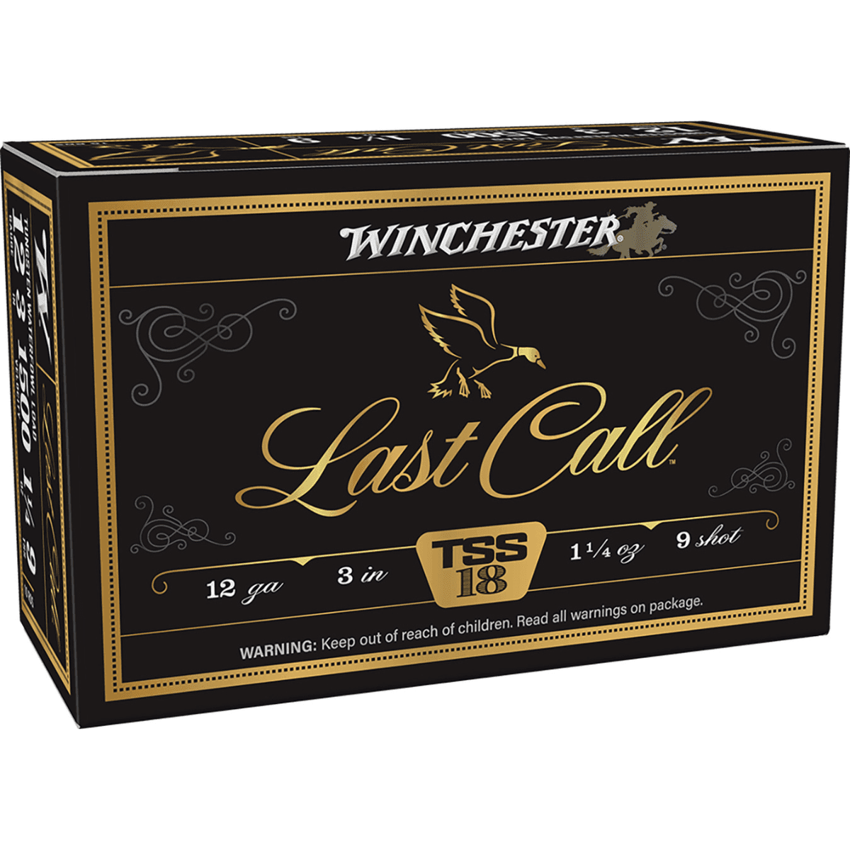 Winchester Ammo Last Call Cartridge, 3" 1 1/4oz Tungsten 9Shot 10 Per Box/10 Case 12Gauge - LCTSS1239 Winchester Ammo Last Call Cartridge, 3" 1 1/4oz Tungsten 9Shot 10 Per Box/10 Case 12Gauge - LCTSS1239