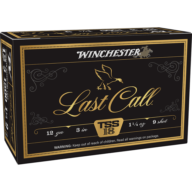 Winchester Ammo Last Call Cartridge, 3" 1 1/4oz Tungsten 9Shot 10 Per Box/10 Case 12Gauge - LCTSS1239 Winchester Ammo Last Call Cartridge, 3" 1 1/4oz Tungsten 9Shot 10 Per Box/10 Case 12Gauge - LCTSS1239