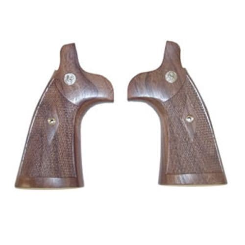 Smith & Wesson Conversion Grips S&W N-Frame Round to Square Butt Fancy Checkered Walnut Smith & Wesson Conversion Grips S&W N-Frame Round to Square Butt Fancy Checkered Walnut