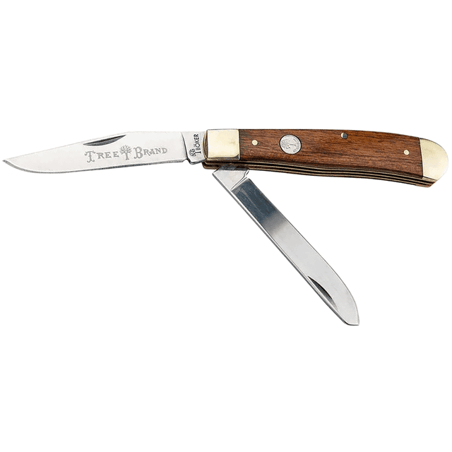 Boker Trapper 2.0 Knife, 4.25'' Closed Clip Point/Spey Plain D2 Steel Blade Rosewood Tulip Wood Handle - 110832 Boker Trapper 2.0 Knife, 4.25'' Closed Clip Point/Spey Plain D2 Steel Blade Rosewood Tulip Wood Handle - 110832