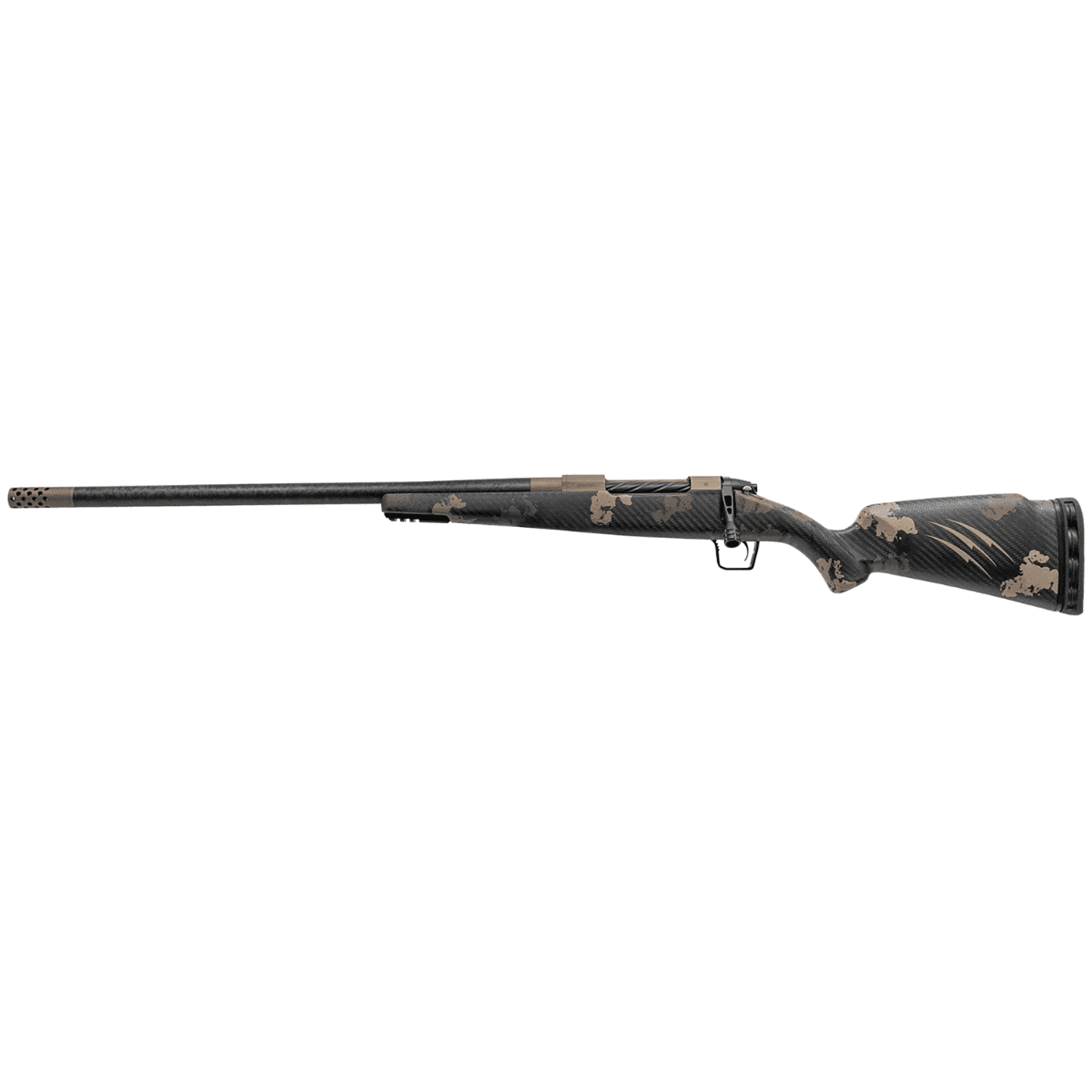 Fierce Firearms Carbon Rogue Rifle, 22" Hand Lapped/Match Grade Threaded Barrel Sonora Carbon Ambush Camo Fierce Rogue Carbon Fiber Stock Left Hand Full Size 3+1rd 7mm PRC - ROG7PRC22BRSLH Fierce Firearms Carbon Rogue Rifle, 22" Hand Lapped/Match Grade Threaded Barrel Sonora Carbon Ambush Camo Fierce Rogue Carbon Fiber Stock Left Hand Full Size 3+1rd 7mm PRC - ROG7PRC22BRSLH