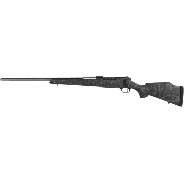 Weatherby Mark V Accumark Rifle, 26" Spun Stainless w/Graphite Black Cerakote Fluted Threaded Barrel Monte Carlo Gray Webbed Black Fiberglass Stock Left Hand 3+1rd Full Size 300 Wthby Mag - MAM01N300WL8B Weatherby Mark V Accumark Rifle, 26" Spun Stainless w/Graphite Black Cerakote Fluted Threaded Barrel Monte Carlo Gray Webbed Black Fiberglass Stock Left Hand 3+1rd Full Size 300 Wthby Mag - MAM01N300WL8B