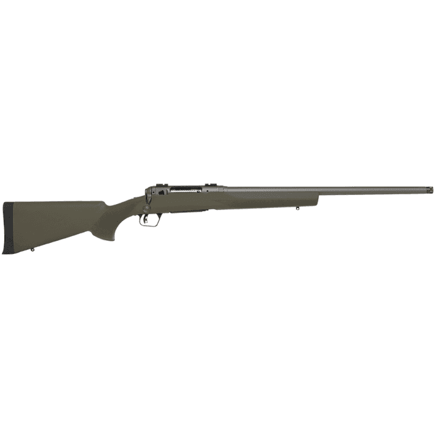 Savage Arms 110 Trail Hunter Rifle, 22" Tungsten Gray Cerakote Threaded Barrel Hogue OverMolded OD Green Synthetic Stock Right Hand 4+1rd 6.5 Creedmoor - 58032 Savage Arms 110 Trail Hunter Rifle, 22" Tungsten Gray Cerakote Threaded Barrel Hogue OverMolded OD Green Synthetic Stock Right Hand 4+1rd 6.5 Creedmoor - 58032
