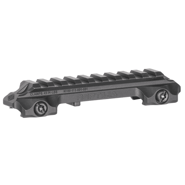 Reptilia LLC RMU Mount 9 Slot Black 7075-T6 Aluminum Mil-Spec 1913 Picatinny Rail Mount - 100270 Reptilia LLC RMU Mount 9 Slot Black 7075-T6 Aluminum Mil-Spec 1913 Picatinny Rail Mount - 100270