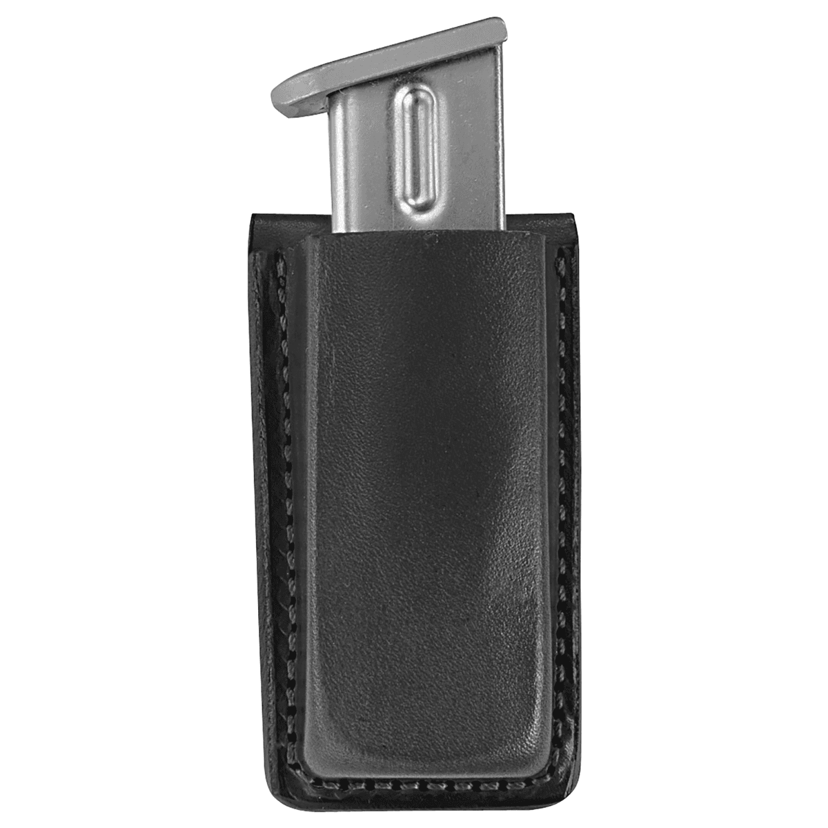 Bianchi Open Top Mag Pouch Single Black Leather Belt Clip for Glock 17/19/22/23/30 & S&W M&P 9/40 - 18056 Bianchi Open Top Mag Pouch Single Black Leather Belt Clip for Glock 17/19/22/23/30 & S&W M&P 9/40 - 18056