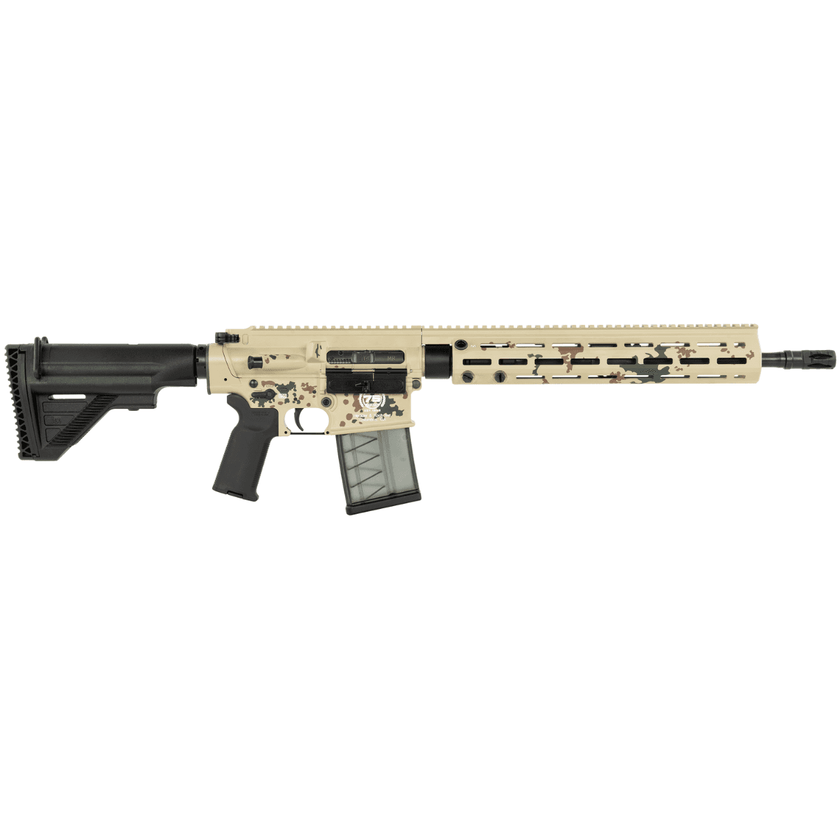 HK A1 75th Anniversary MR762 Rifle, 16.50" Black Stainless Steel Barrel Tropentarn Camo Picatinny Rail Aluminum Receiver M-LOK Handguard Adjustable Black Synthetic Stock Black Polymer Grip 10+1rd 7.62x51mm - 81001008 HK A1 75th Anniversary MR762 Rifle, 16.50" Black Stainless Steel Barrel Tropentarn Camo Picatinny Rail Aluminum Receiver M-LOK Handguard Adjustable Black Synthetic Stock Black Polymer Grip 10+1rd 7.62x51mm - 81001008