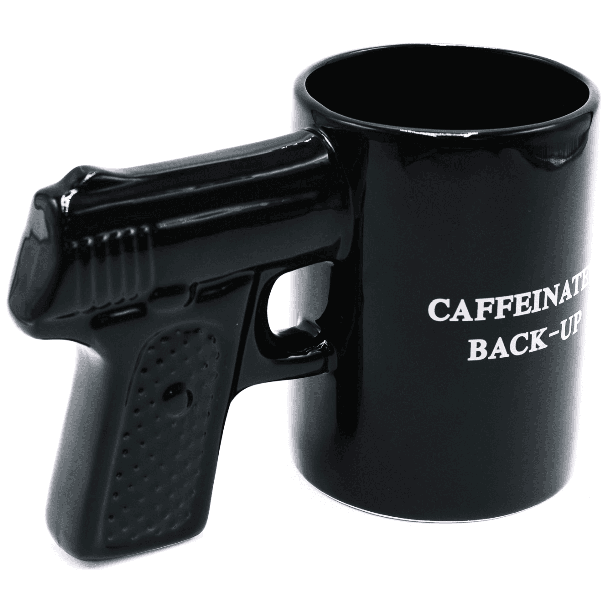 Caliber Gourmet Gun Mug, Black Ceramic Pistol - CBGM1049 Caliber Gourmet Gun Mug, Black Ceramic Pistol - CBGM1049
