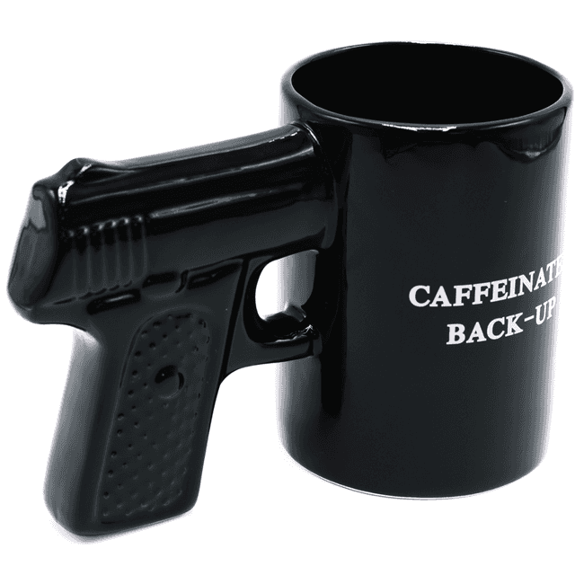 Caliber Gourmet Gun Mug, Black Ceramic Pistol - CBGM1049 Caliber Gourmet Gun Mug, Black Ceramic Pistol - CBGM1049