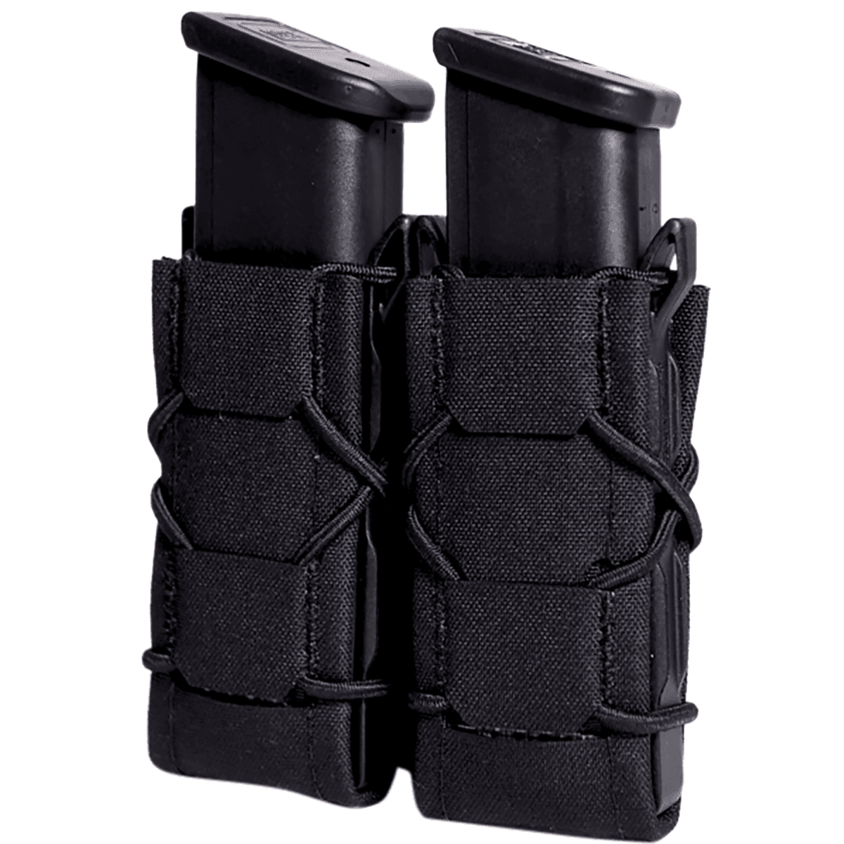 High Speed Gear Gen 2 Double Pistol TACO Mag Holder, Black Nylon MOLLE Compatible w/ Pistol - 24PT02BK High Speed Gear Gen 2 Double Pistol TACO Mag Holder, Black Nylon MOLLE Compatible w/ Pistol - 24PT02BK