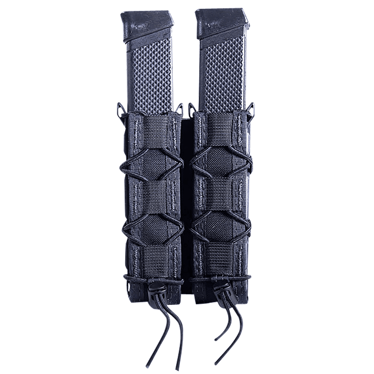 High Speed Gear TACO Extended Double Mag Pouch Black Nylon Mounts to MOLLE & 2-Inch Belts - 11EX02BK High Speed Gear TACO Extended Double Mag Pouch Black Nylon Mounts to MOLLE & 2-Inch Belts - 11EX02BK