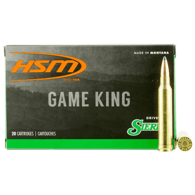 HSM Game King Cartridges, 180gr SBT Game King 20 Per Box/25 Case 300 SAUM - 300SAUM14N HSM Game King Cartridges, 180gr SBT Game King 20 Per Box/25 Case 300 SAUM - 300SAUM14N