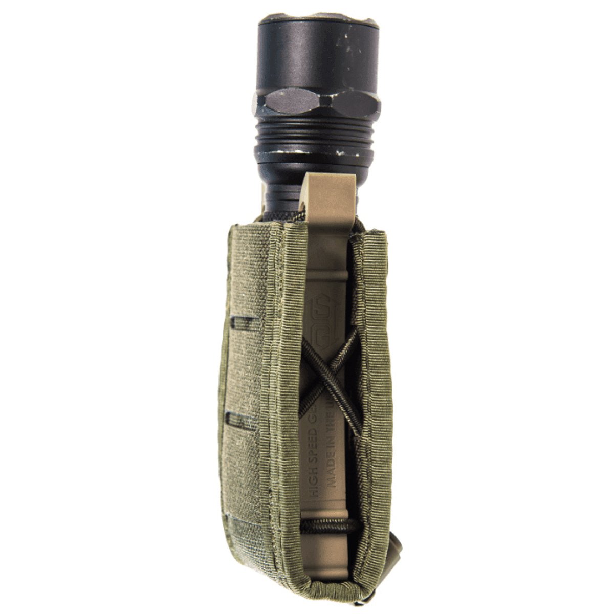 High Speed Gear Duty Pistol TACO Single Pouch, OD Green Nylon with MOLLE Exterior, Fits MOLLE & 2" Belt - 41PT00OD High Speed Gear Duty Pistol TACO Single Pouch, OD Green Nylon with MOLLE Exterior, Fits MOLLE & 2" Belt - 41PT00OD