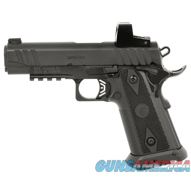 Girsan Witness2311 Pistol, 4.25" Black Steel Barrel Black Polymer Frame w/Beavertail & Picatinny Rail Black Checkered Polymer Grip Ambidextrous 15+1rd 10mm Auto - 395010 Girsan Witness2311 Pistol, 4.25" Black Steel Barrel Black Polymer Frame w/Beavertail & Picatinny Rail Black Checkered Polymer Grip Ambidextrous 15+1rd 10mm Auto - 395010