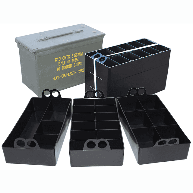 MTM Case-Gard Ammo Can Organizer Insert Black Polypropylene - ACO MTM Case-Gard Ammo Can Organizer Insert Black Polypropylene - ACO