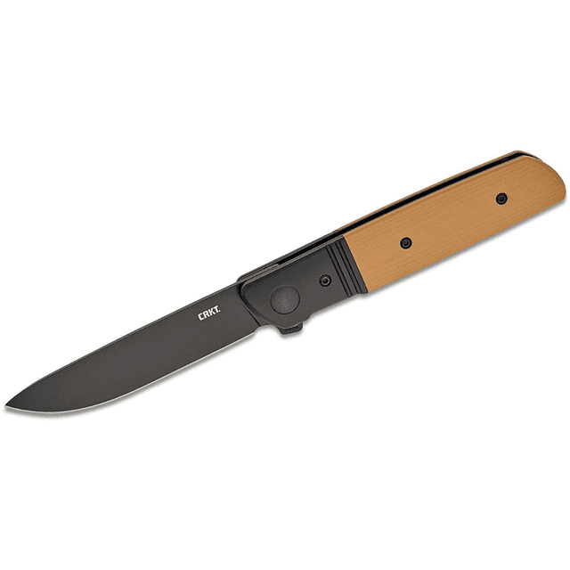 CRKT Bamboozled Knife, 3.34" Folding Plain Black Oxide D2 Steel Blade Bronze/Black G10/SS Handle - 5720B CRKT Bamboozled Knife, 3.34" Folding Plain Black Oxide D2 Steel Blade Bronze/Black G10/SS Handle - 5720B
