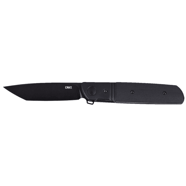 CRKT Bamboozled Knife, 3.31" Folding Tanto Plain Black Oxide D2 Steel Blade Black G10/SS Handle - 5720K CRKT Bamboozled Knife, 3.31" Folding Tanto Plain Black Oxide D2 Steel Blade Black G10/SS Handle - 5720K