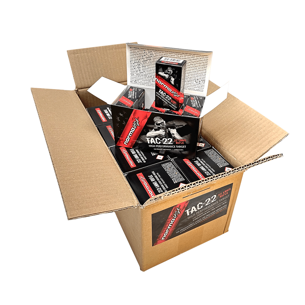 Norma TAC-22 .22 LR 40 Grain Ammo 5000 Rounds Norma TAC-22 .22 LR 40 Grain Ammo 5000 Rounds