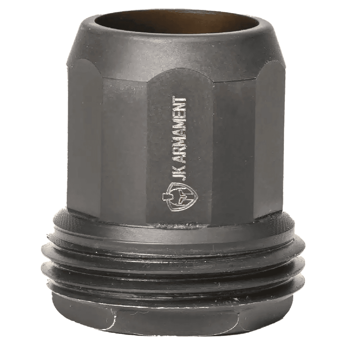 Jk Armament Saiga 195 Muzzle Device, Black 17-4 Stainless M22x0.75 Threads 12 Gauge - JKMDHDBE12M22X.75 Jk Armament Saiga 195 Muzzle Device, Black 17-4 Stainless M22x0.75 Threads 12 Gauge - JKMDHDBE12M22X.75