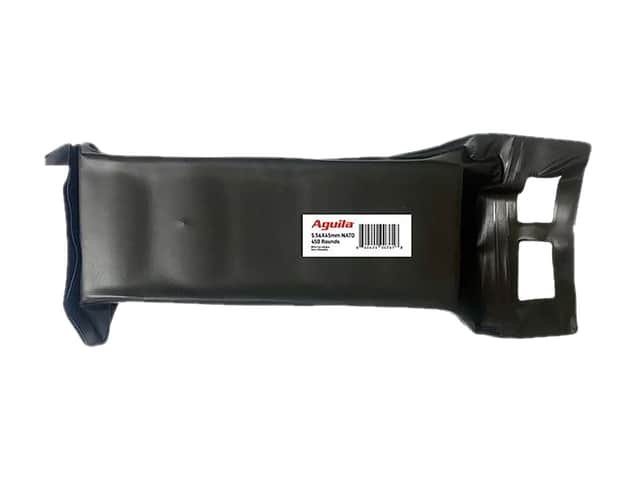 Aguila Full Metal Jacket Cartridge, Brass 55gr 450 round Battle Pack 5.56 NATO - 1E556155 Aguila Full Metal Jacket Cartridge, Brass 55gr 450 round Battle Pack 5.56 NATO - 1E556155