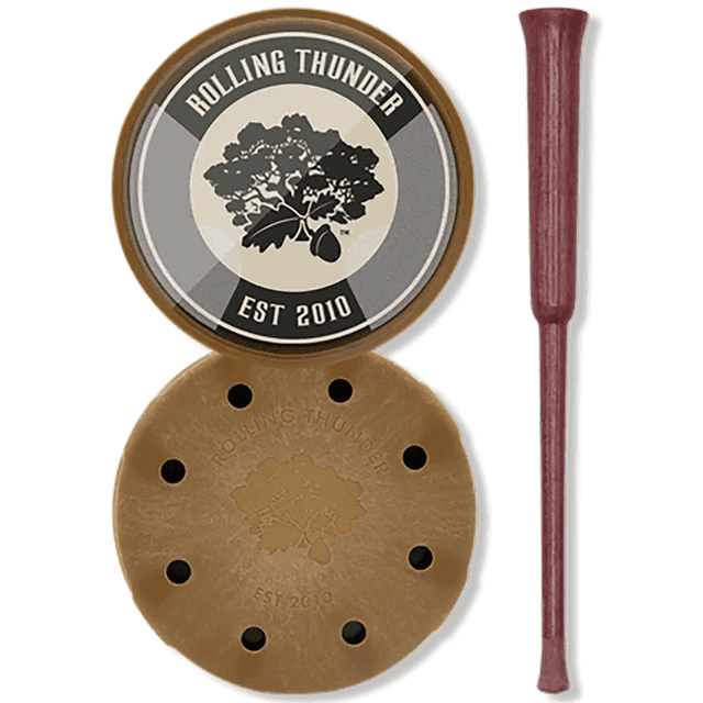 Rolling Thunder Game Call Thunderdome Crystal Pot Call with Purpleheart Striker, Attracts Turkey Species - TCP-TDC Rolling Thunder Game Call Thunderdome Crystal Pot Call with Purpleheart Striker, Attracts Turkey Species - TCP-TDC
