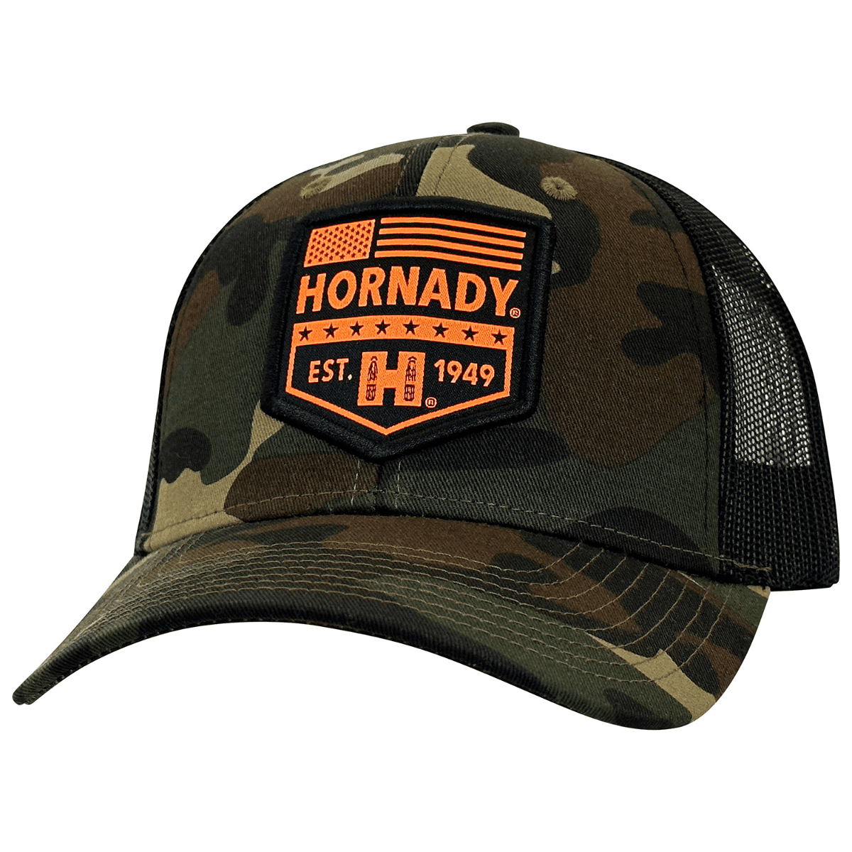 Hornady Cap, OSFA Camo/White Hornady Patch Adjustable Snapback - 30460 Hornady Cap, OSFA Camo/White Hornady Patch Adjustable Snapback - 30460