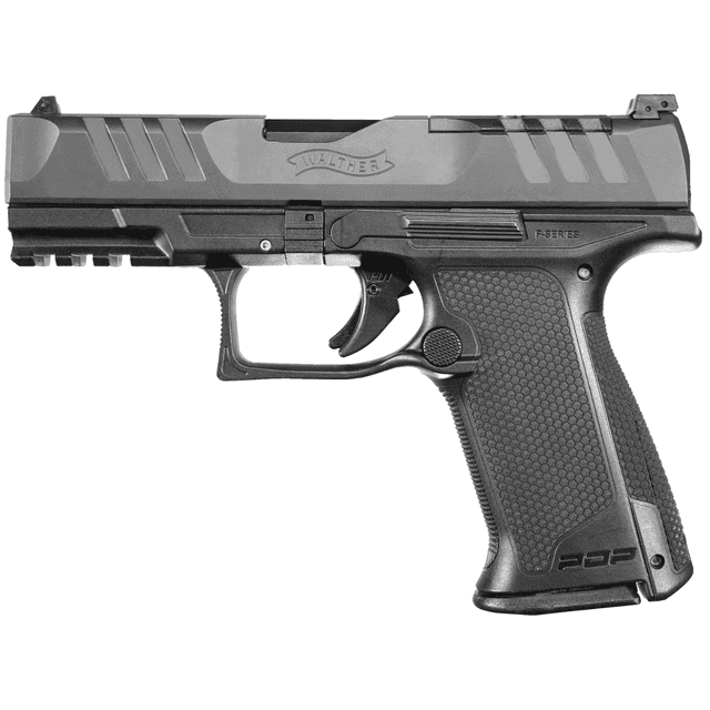 Walther Arms PDP F-Series Pistol, 4" Black Steel Barrel Black Optic Ready/Serrated Slide Black Polymer Frame w/Picatinny Rail Black Performance Duty Texture Grips Ambidextrous 10+1rd 9mm Luger - 2871831 Walther Arms PDP F-Series Pistol, 4" Black Steel Barrel Black Optic Ready/Serrated Slide Black Polymer Frame w/Picatinny Rail Black Performance Duty Texture Grips Ambidextrous 10+1rd 9mm Luger - 2871831