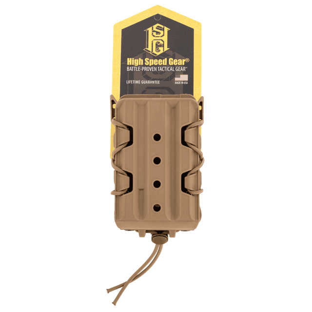 High Speed Gear TACO V2 Mag Pouch, Coyote Brown Polymer 2" Belt Clip/MOLLE U-Mount Compatible w/ Rifle Mags - 16TA01CB High Speed Gear TACO V2 Mag Pouch, Coyote Brown Polymer 2" Belt Clip/MOLLE U-Mount Compatible w/ Rifle Mags - 16TA01CB