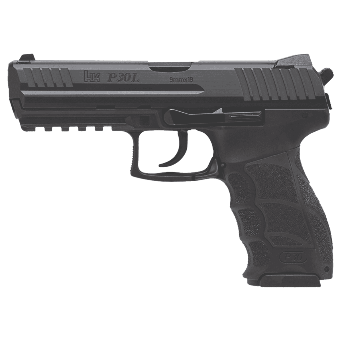 HK P30L V3 Pistol, 4.45" Black Polygonal Rifled Barrel Black Cerakote Long/Serrated Steel Slide Black Polymer Frame w/Picatinny Rail Black Interchangeable Backstrap Grip Ambidextrous 17+1/20+1rd 9mm Luger - 81001092 HK P30L V3 Pistol, 4.45" Black Polygonal Rifled Barrel Black Cerakote Long/Serrated Steel Slide Black Polymer Frame w/Picatinny Rail Black Interchangeable Backstrap Grip Ambidextrous 17+1/20+1rd 9mm Luger - 81001092
