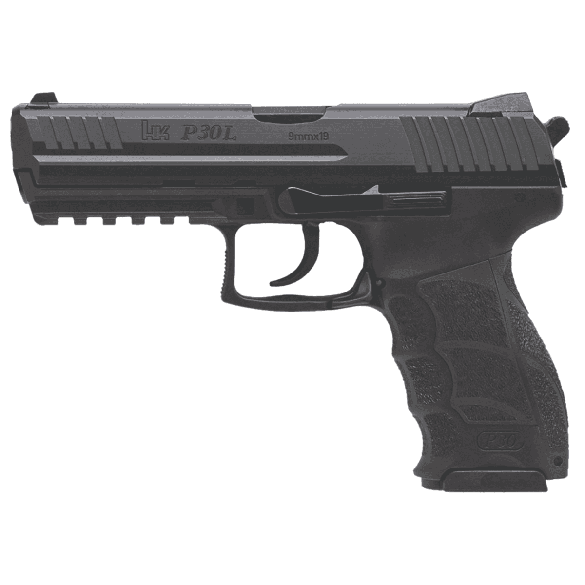 HK P30L V3 Pistol, 4.45" Black Polygonal Rifled Barrel Black Cerakote Long/Serrated Steel Slide Black Polymer Frame w/Picatinny Rail Black Interchangeable Backstrap Grip Ambidextrous 15+1rd 9mm Luger - 81001093 HK P30L V3 Pistol, 4.45" Black Polygonal Rifled Barrel Black Cerakote Long/Serrated Steel Slide Black Polymer Frame w/Picatinny Rail Black Interchangeable Backstrap Grip Ambidextrous 15+1rd 9mm Luger - 81001093