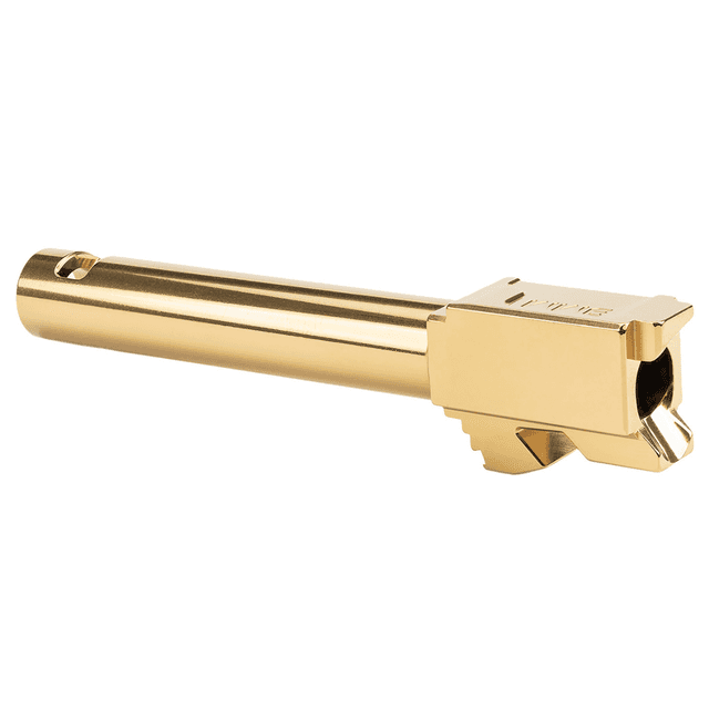 Zaffiri Precision Threadless Barrel, Gold 416R Stainless Steel Ported Fits Glock 17 Gen1-4 - ZP.17BCPG Zaffiri Precision Threadless Barrel, Gold 416R Stainless Steel Ported Fits Glock 17 Gen1-4 - ZP.17BCPG