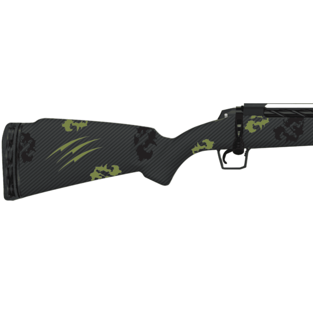 Fierce Firearms CT Rogue Rifle, 22" Carbon Fiber Barrel Black Cerakote Titanium Rec Forest Camo Rogue Stock 4+1rd 308 Win - TROG308WIN22BF Fierce Firearms CT Rogue Rifle, 22" Carbon Fiber Barrel Black Cerakote Titanium Rec Forest Camo Rogue Stock 4+1rd 308 Win - TROG308WIN22BF