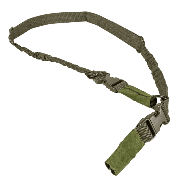 NcStar VISM Sling 1.25" 55"-72" Adjustable Bungee Green Nylon Strap with Elastic Shock-Cord 2/1 Point Sling - AARS21PG NcStar VISM Sling 1.25" 55"-72" Adjustable Bungee Green Nylon Strap with Elastic Shock-Cord 2/1 Point Sling - AARS21PG