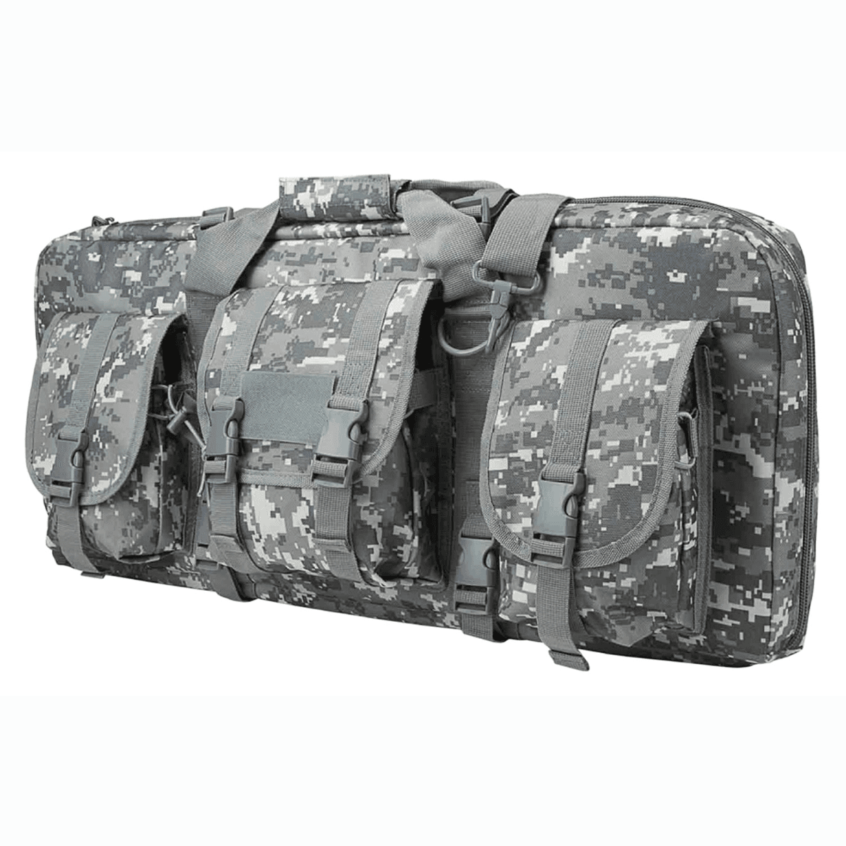 NcStar VISM Deluxe SubGun Case 28 in Digital Camouflage PVC Fabric with Exterior Pockets for 2 AR or AK Pistols - CVCPD2962D28 NcStar VISM Deluxe SubGun Case 28 in Digital Camouflage PVC Fabric with Exterior Pockets for 2 AR or AK Pistols - CVCPD2962D28