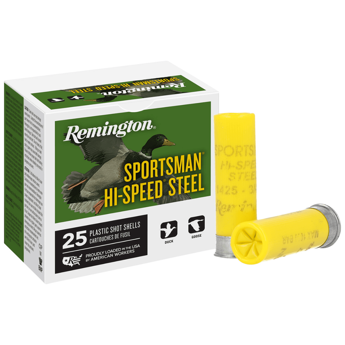 Remington Sportsman Hi-Speed Steel 20 Gauge 2.75" 3/4oz 7 Shot 25 Per Box/10 Case - 20009 Remington Sportsman Hi-Speed Steel 20 Gauge 2.75" 3/4oz 7 Shot 25 Per Box/10 Case - 20009
