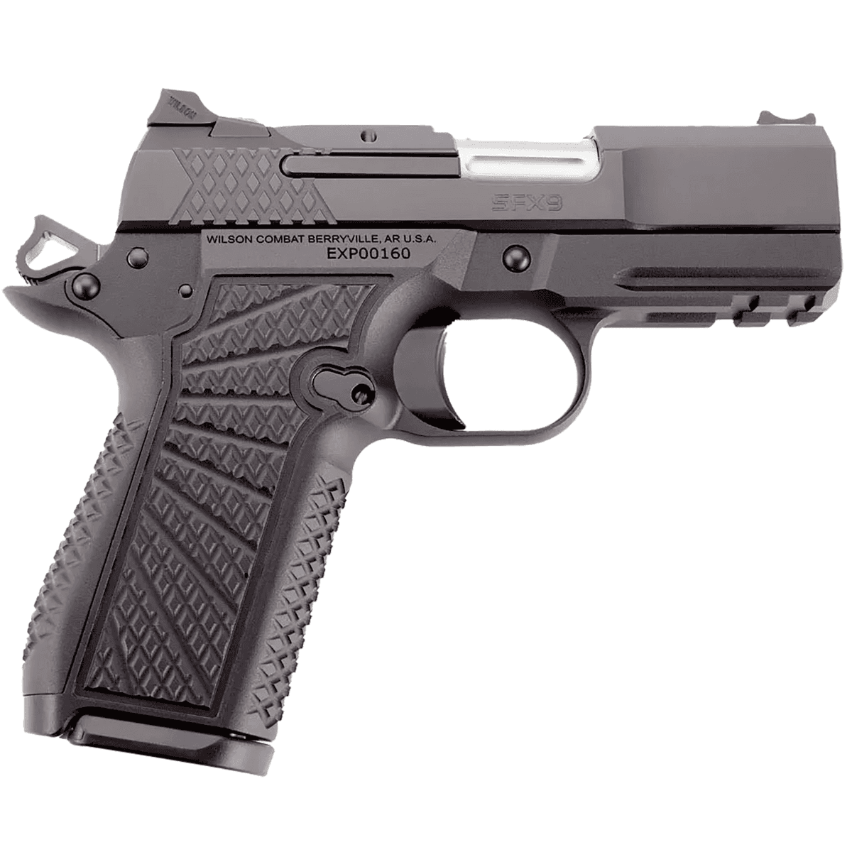 Wilson Combat SFX9 Compact Pistol, 3.25" Barrel Black G10 Starburst Grip 15+1rd 9mm - SFX9CPR3 Wilson Combat SFX9 Compact Pistol, 3.25" Barrel Black G10 Starburst Grip 15+1rd 9mm - SFX9CPR3