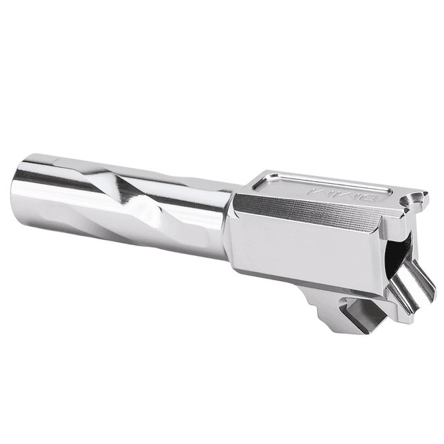 Zaffiri Precision Match Grade Barrel, Silver 416R Stainless Steel Flush / Crown Fits Springfield Hellcat - ZP.HCBSS Zaffiri Precision Match Grade Barrel, Silver 416R Stainless Steel Flush / Crown Fits Springfield Hellcat - ZP.HCBSS