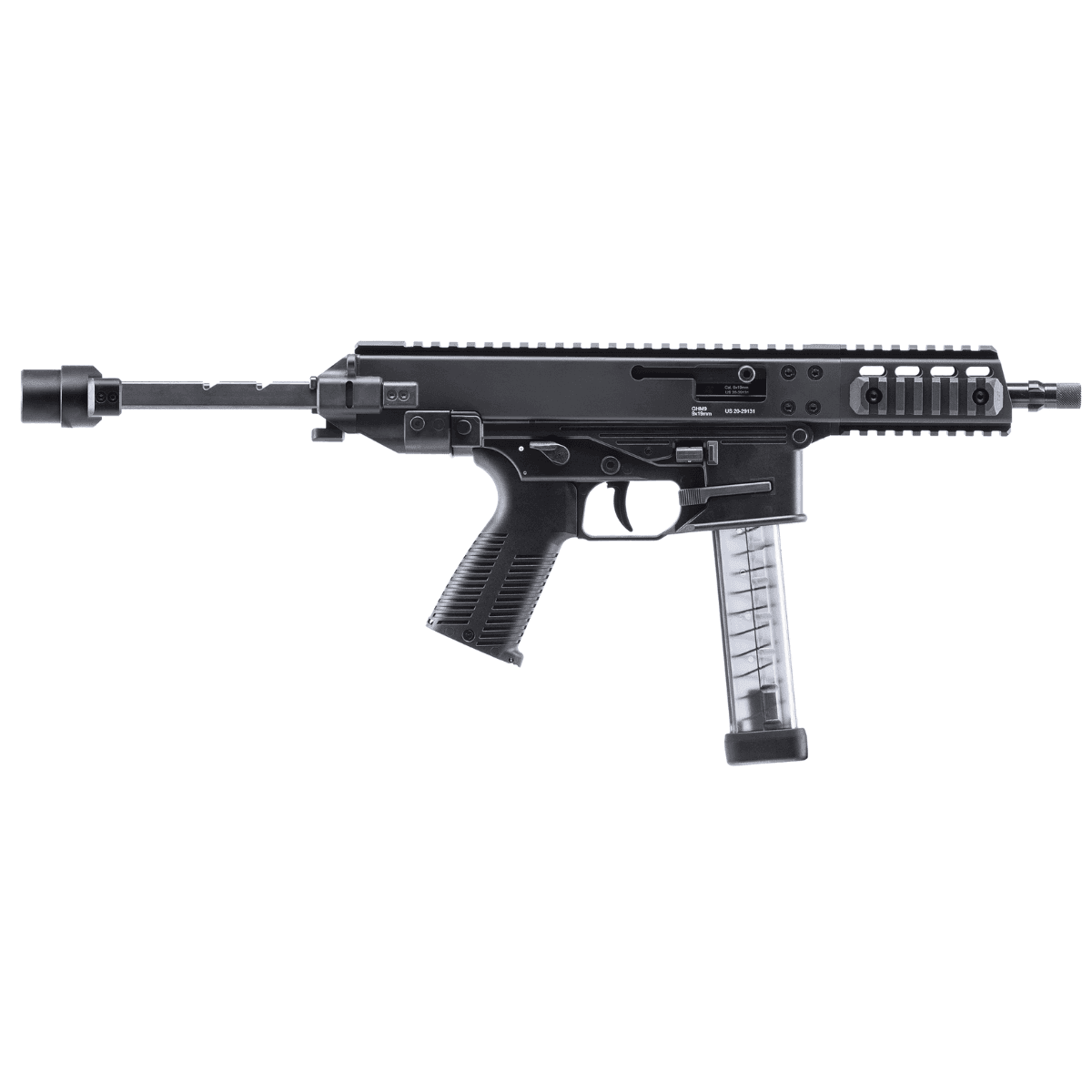 B&T Firearms GHM Pistol, Sports South Exclusive Black Blowback 30rd 9mm - BT451001TB B&T Firearms GHM Pistol, Sports South Exclusive Black Blowback 30rd 9mm - BT451001TB