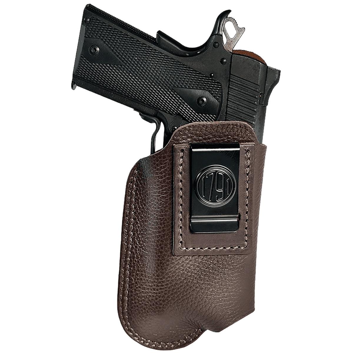 1791 Gunleather Optic Ready Light Bearing Fair Chasing Holster, IWB Size 03 Brown Left Hand - ORLBFCD3LBRWL 1791 Gunleather Optic Ready Light Bearing Fair Chasing Holster, IWB Size 03 Brown Left Hand - ORLBFCD3LBRWL
