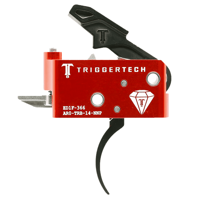 TriggerTech Diamond Trigger, Two-Stage Black Right Hand Pro Curved Trigger with 1.50-4 lbs Draw Weight for AR-15 - AR0TRB14NNP TriggerTech Diamond Trigger, Two-Stage Black Right Hand Pro Curved Trigger with 1.50-4 lbs Draw Weight for AR-15 - AR0TRB14NNP