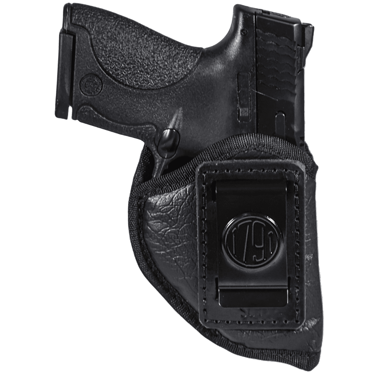 1791 Gunleather Sub-Compact Holster, IWB Small Black Right Hand - ECOSC1BLKR 1791 Gunleather Sub-Compact Holster, IWB Small Black Right Hand - ECOSC1BLKR